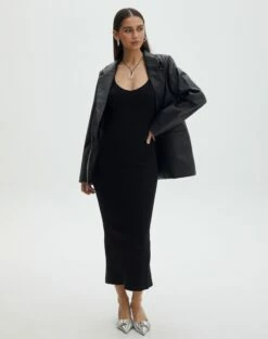 Twist Front Long Sleeve Knit Top -Glassons Store nia knit dress black front kd109815knt 4