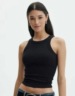 Crew Neck Longline Tank