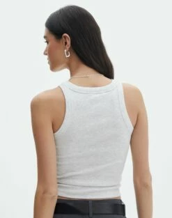 Crew Neck Longline Tank -Glassons Store o frank longline tank snow marle back tv115122orib
