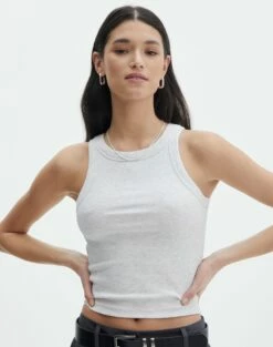 V-Neck Drop Shoulder Varsity Knit Jumper -Glassons Store o frank longline tank snow marle front tv115122orib 6