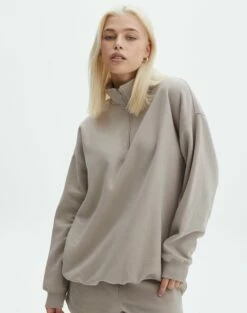 Keyhole Long Sleeve Wrap Top -Glassons Store o olivia oversized quarter zip on the rocks front tl97172ocot 1