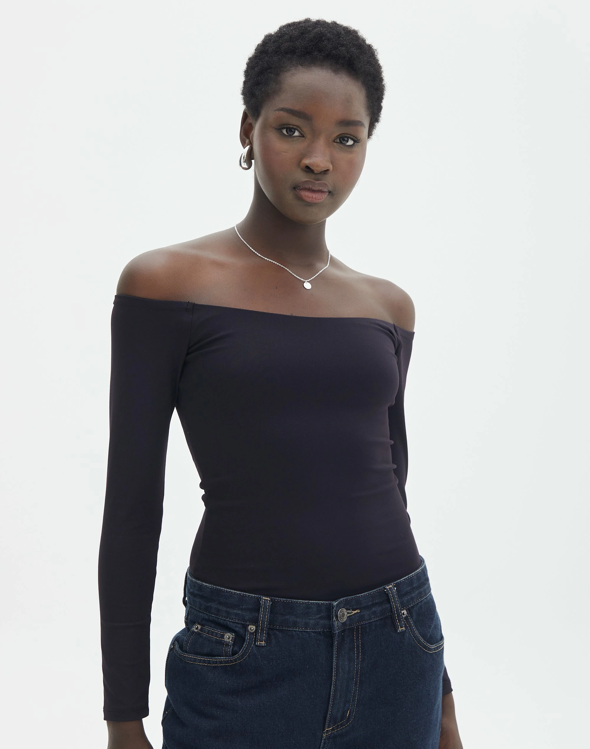 Supersoft Off The Shoulder Longsleeve Bodysuit 3 Supersoft Off The Shoulder Longsleeve Bodysuit