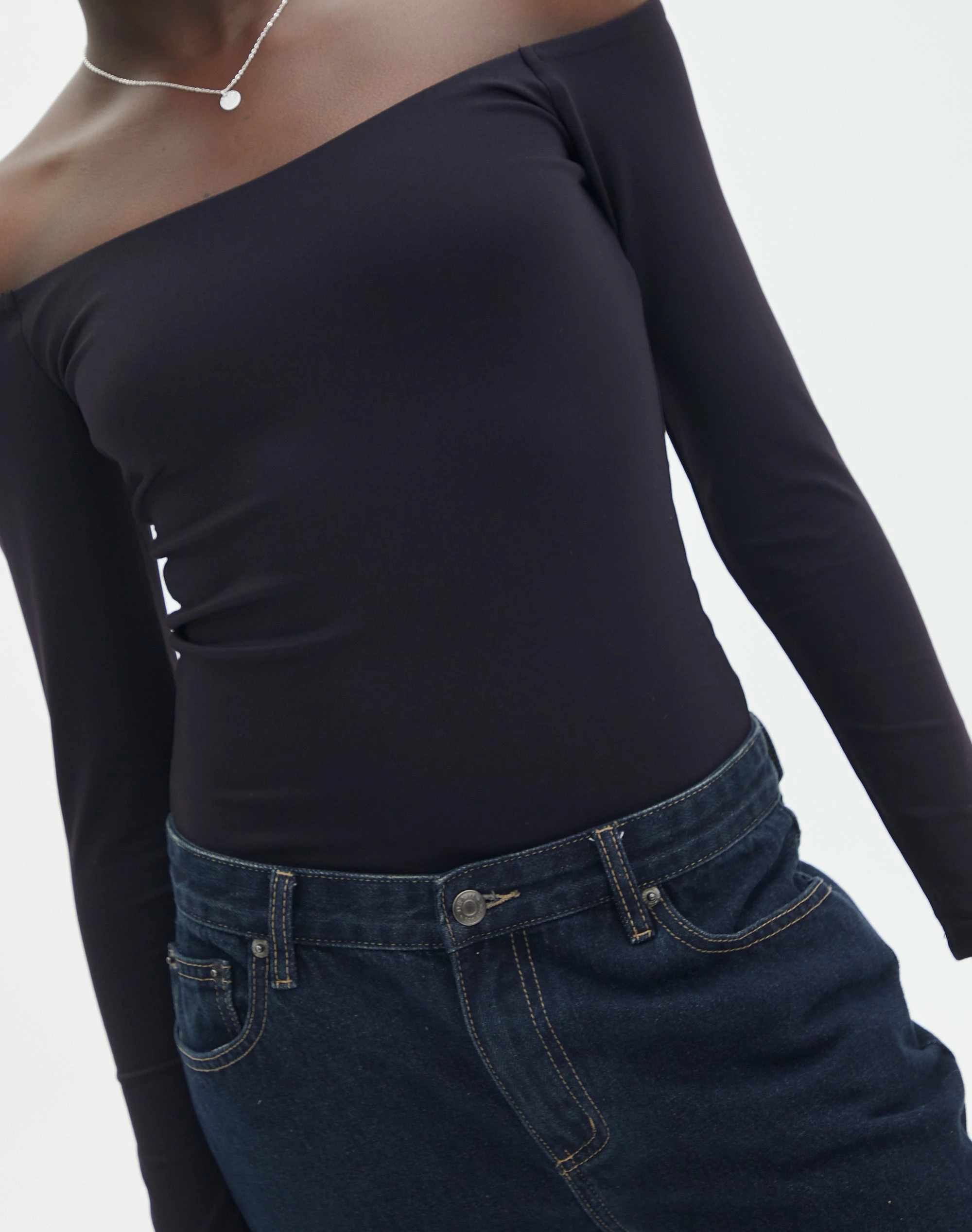 Supersoft Off The Shoulder Longsleeve Bodysuit 7 Supersoft Off The Shoulder Longsleeve Bodysuit - Image 5