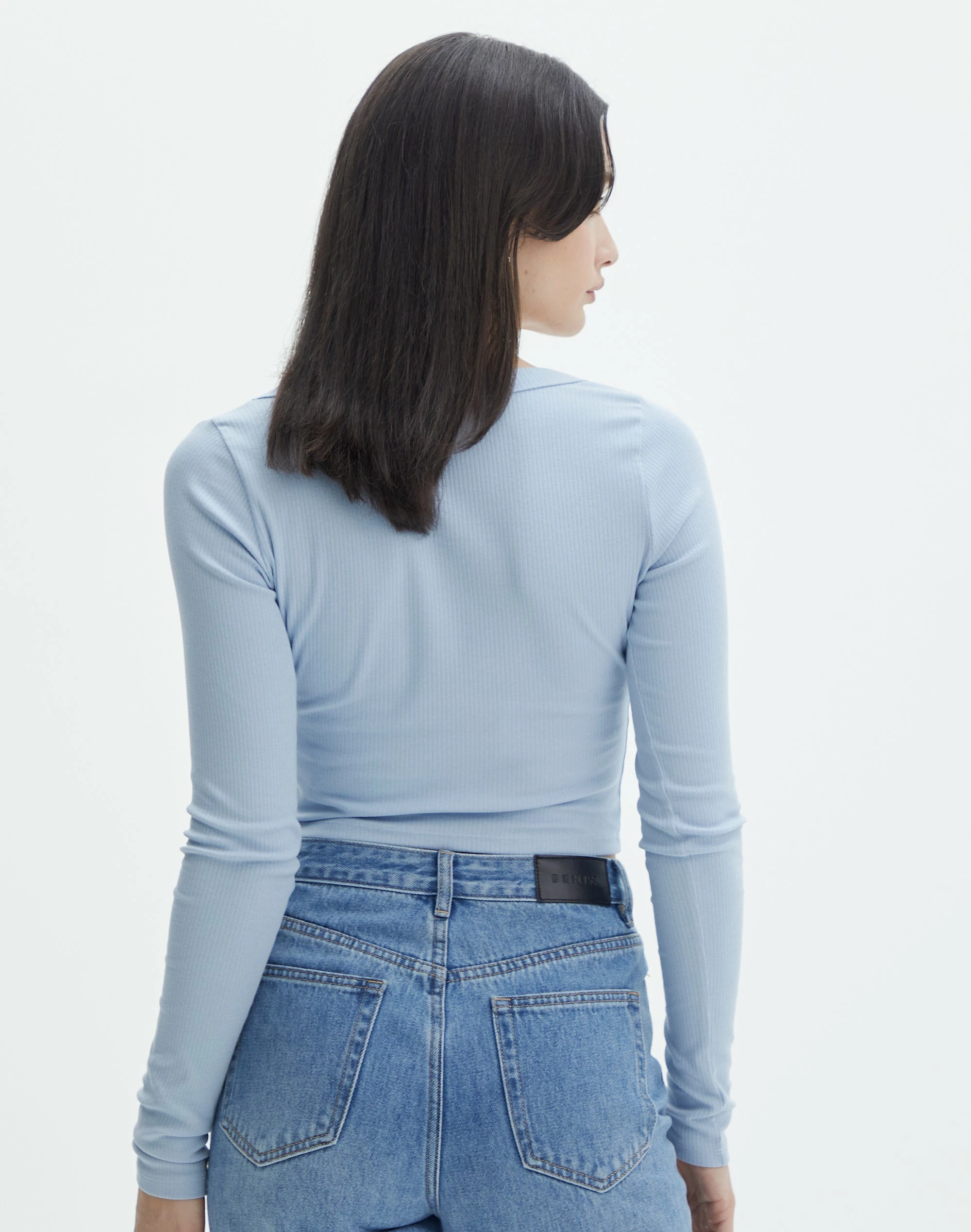 Cotton Scoop Neck Long Sleeve Top 22 Cotton Scoop Neck Long Sleeve Top - Image 20