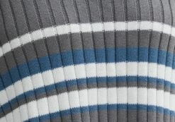 V-Neck Drop Shoulder Varsity Knit Jumper -Glassons Store paige preppy v neck coal stripe imagefront kl90519ostp