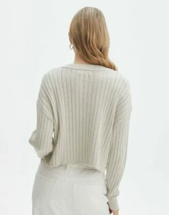 V-Neck Drop Shoulder Knit Jumper 35 V-Neck Drop Shoulder Knit Jumper -Glassons Store paige preppy v neck take a shelfie back kl90519oca