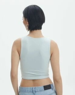 Supersoft High Neck Crop Tank -Glassons Store penelope super soft tank mist me back tv106845pch