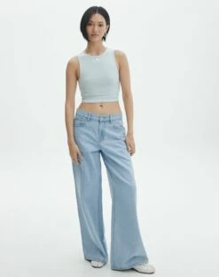 Supersoft High Neck Crop Tank -Glassons Store penelope super soft tank mist me full tv106845pch