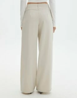 Double Button Tailored Pant -Glassons Store penny button suit pant what the shell back pw91835pln