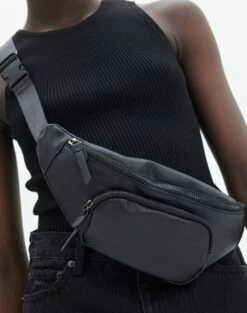 Button Front Long Sleeve Cardigan -Glassons Store pip pu bumbag black front bg135104pu 2