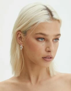 Print Maxi Slip Skirt 35 Print Maxi Slip Skirt -Glassons Store plated tasha thick huggie hoops silver front je101457ear 4