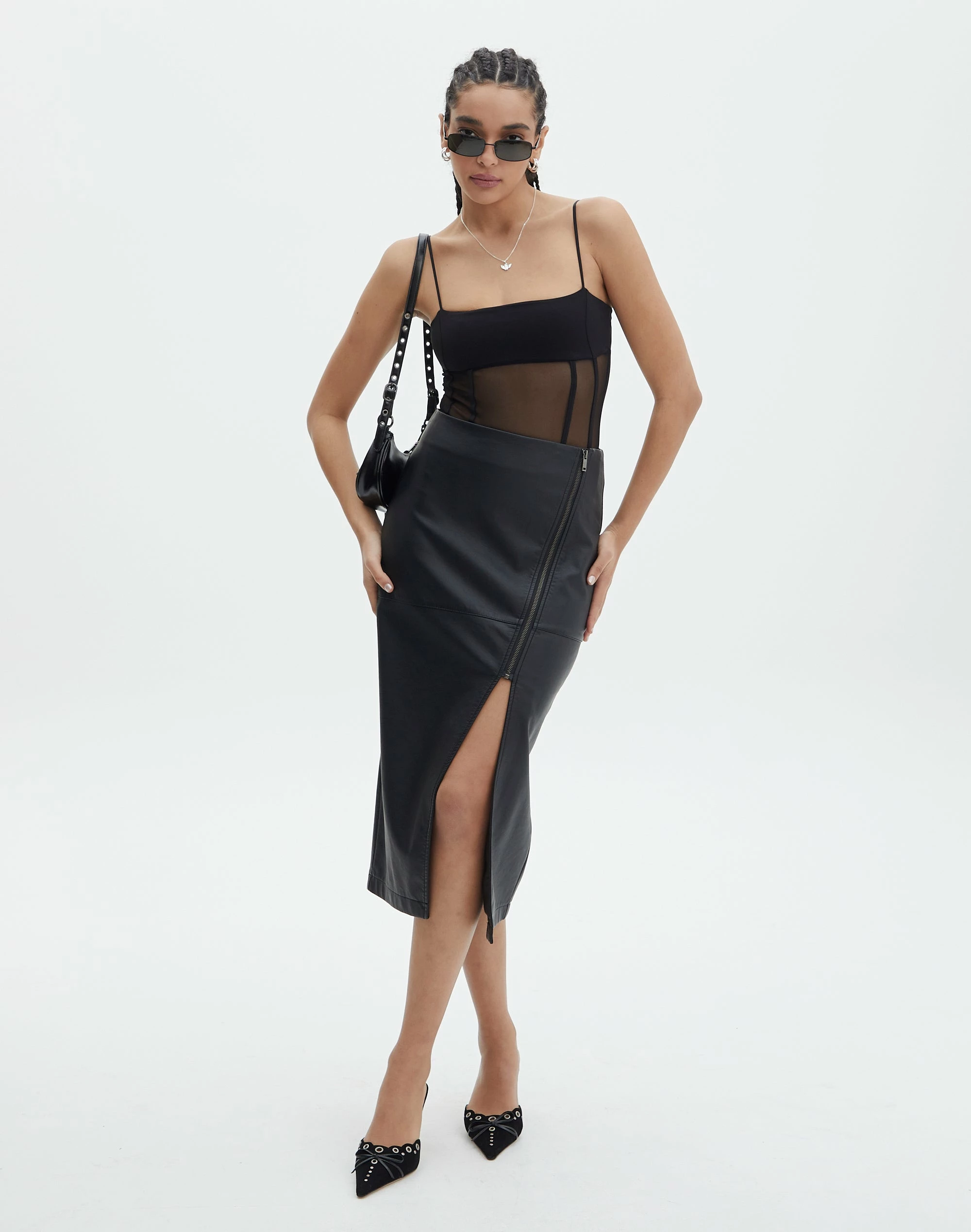 Cotton Panelled Rib Maxi Skirt 15 Cotton Panelled Rib Maxi Skirt - Image 13