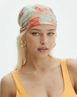 Linen Tailored Vest -Glassons Store printed satin headscarf aftersun aura front ha47085prt 1