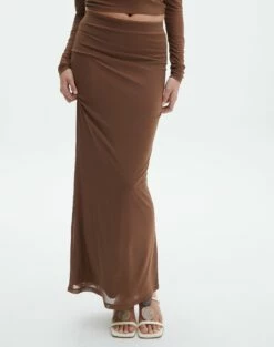Mesh Maxi Skirt 16 Mesh Maxi Skirt -Glassons Store r co drey maxi skirt deep umber full sl52001rmes