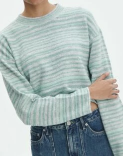 Stripe Knit Jumper -Glassons Store r didi crew neck knit academia stripe imageback kl112842rstp