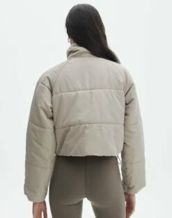 Zip Up Puffer Jacket -Glassons Store r eddie funnel crop puffer on the rocks back cs84145rpln