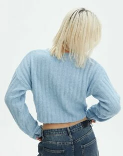 Knit Crew Neck Jumper -Glassons Store r egypt wide rib cropped knit blue yonder back kl97635raus