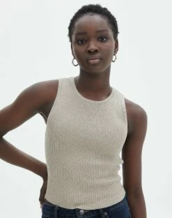 Rib Knit Tank 32 Rib Knit Tank -Glassons Store r guy cropped knit dj tan front kv55139rrib