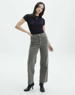 Mid Rise Puddle Cargo Pant 25 Mid Rise Puddle Cargo Pant -Glassons Store r heidi high rise straight leg everythings pine front pw52818rcor 2