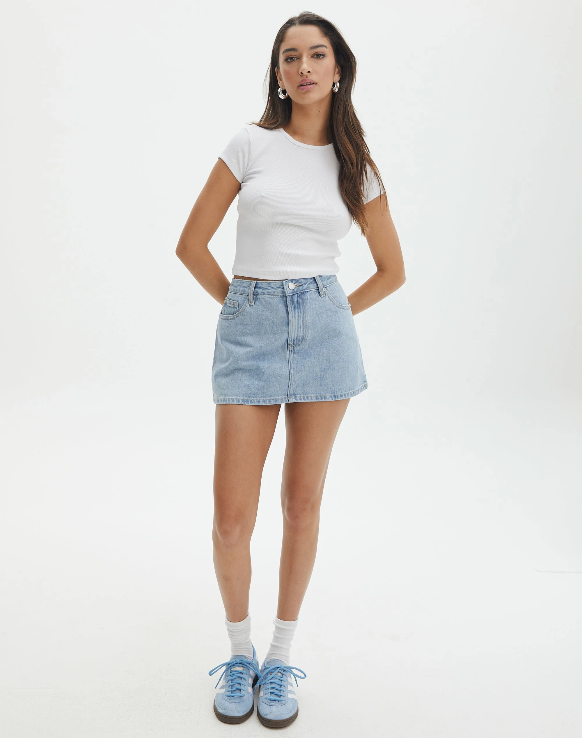 Low Rise Denim Mini Skirt 20 Low Rise Denim Mini Skirt - Image 18