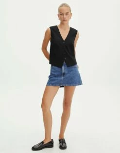 Supersoft One Shoulder Bodysuit -Glassons Store r leni low rise hemmed mini skirt suzy mid wash front ss55069rden 2