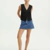 Low Rise Denim Mini Skirt 1 Low Rise Denim Mini Skirt -Glassons Store r leni low rise hemmed mini skirt suzy mid wash front ss55069rden 4