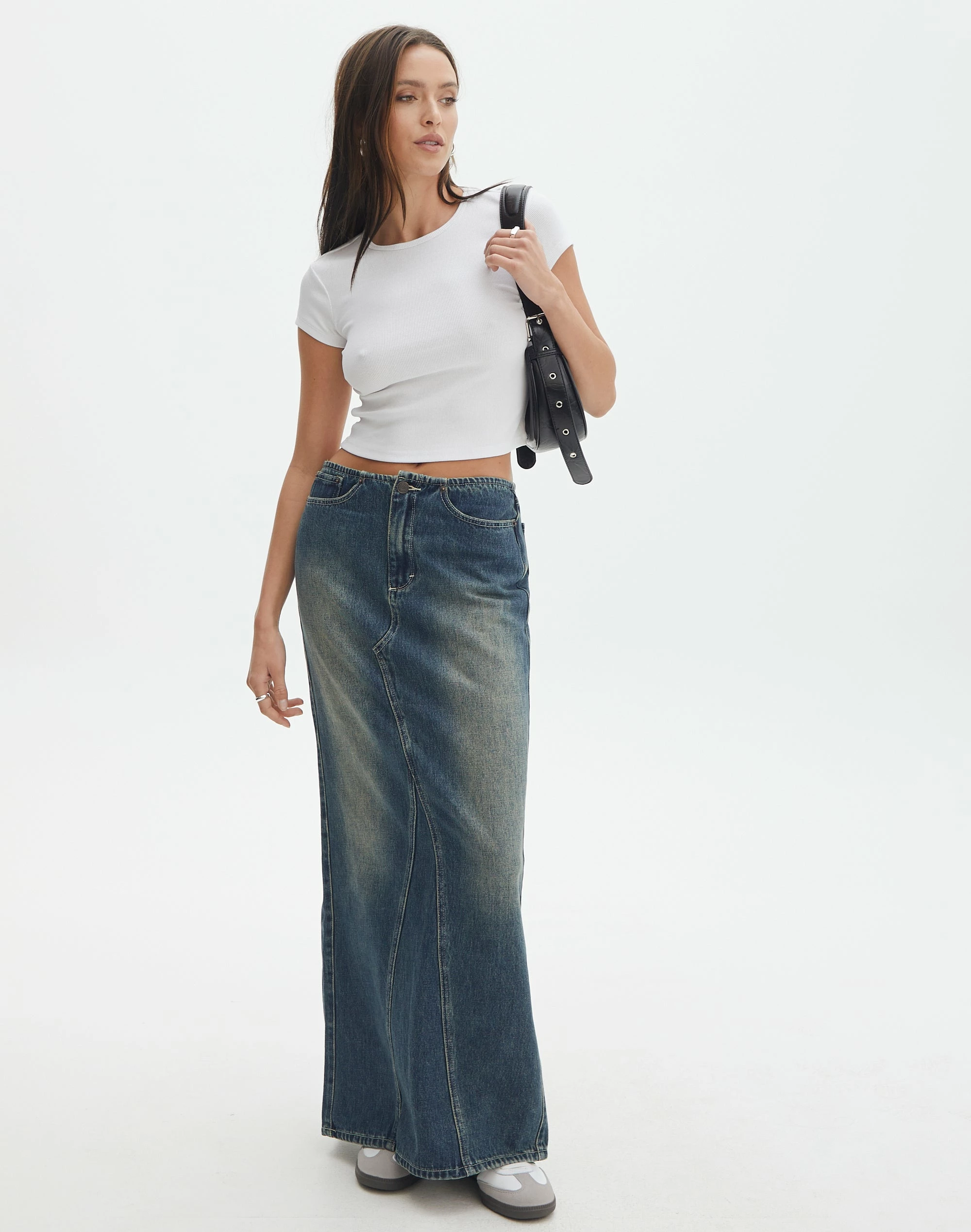 Denim Maxi Skirt 3 Denim Maxi Skirt