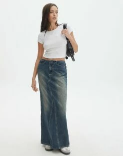 Oversized Knit Jumper -Glassons Store r lisbon denim maxi skirt coyote blue front sl119702rdnm 3