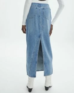 Denim Maxi Skirt 29 Denim Maxi Skirt -Glassons Store r lisbon denim maxi skirt riley vintage wash back sl119702rdnm