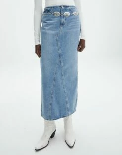 Denim Maxi Skirt 28 Denim Maxi Skirt -Glassons Store r lisbon denim maxi skirt riley vintage wash full sl119702rdnm
