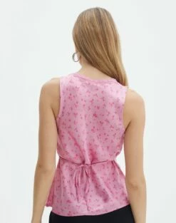Printed Lace Trim Cami Top -Glassons Store r lola lace trim cami mini rose back bv119674rmnr
