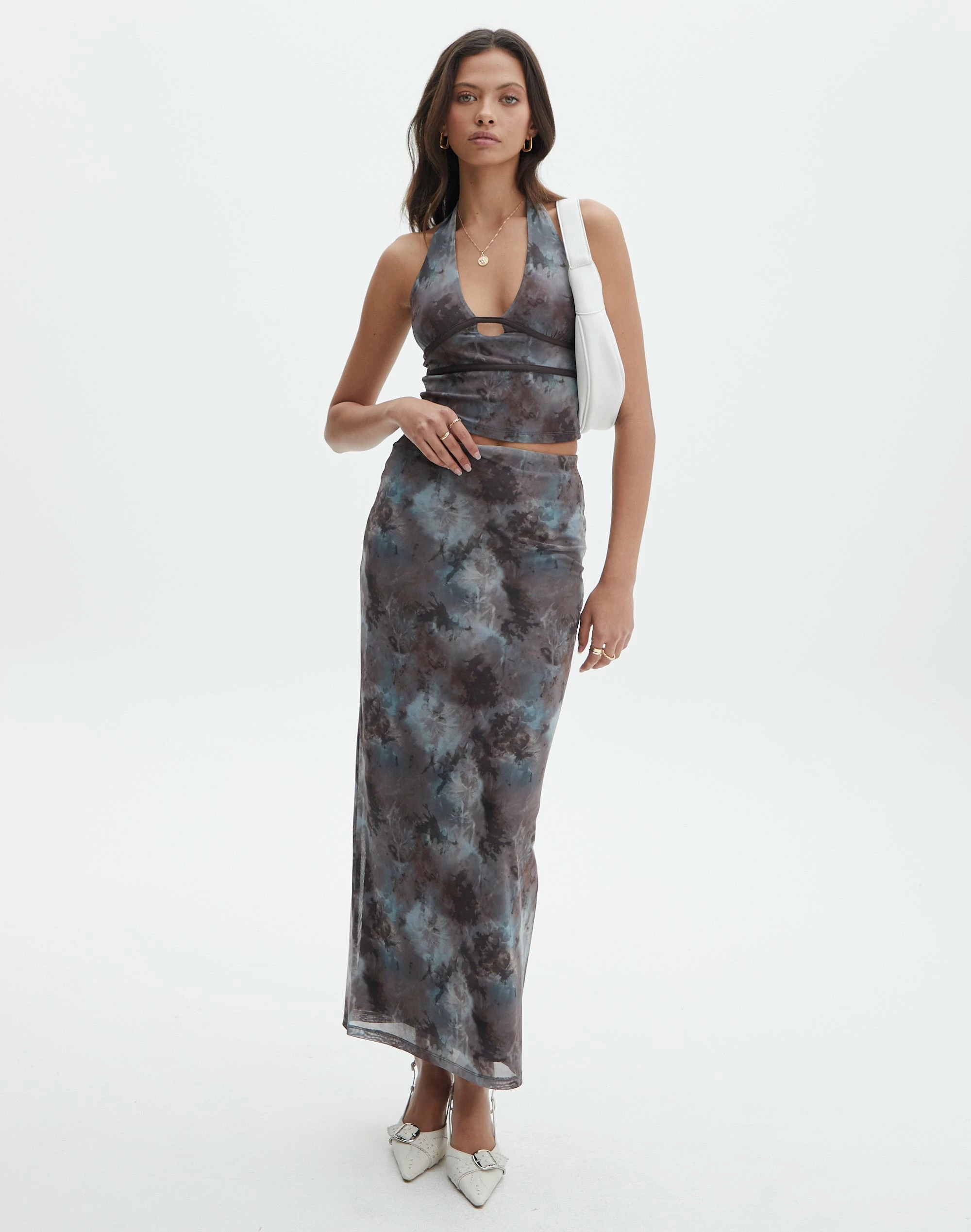 Print Mesh Maxi Skirt 21 Print Mesh Maxi Skirt - Image 19