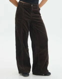 Mid Rise Pintuck Cord Pant -Glassons Store r miranda cord hot cocoa full pw91822rcor
