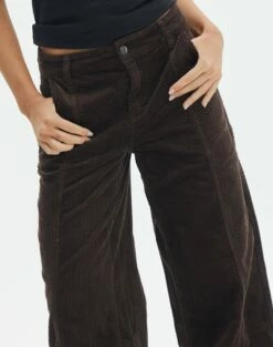 Mid Rise Pintuck Cord Pant -Glassons Store r miranda cord hot cocoa imageback pw91822rcor