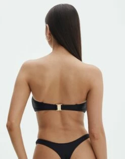 Knot Front Bandeau Bikini Top -Glassons Store r nello knot front bandeau top black back ga55566rpln