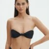 Knot Front Bandeau Bikini Top