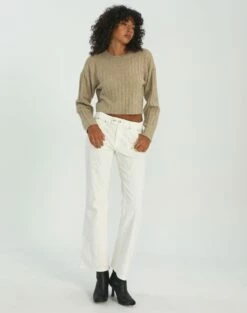 Tailored Side Split Mid Rise Pant -Glassons Store r pamela low rise boot cut cord milk front pw78812rcor 3
