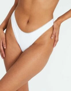 Bandeau Gold Detailed Swim Top -Glassons Store r pimi high waist thong white front ga83647rpln 2