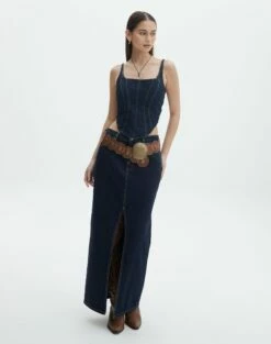Ladder Knit Jumper -Glassons Store r roah denim maxi skirt last rodeo indigo front sl118486rdnm 2