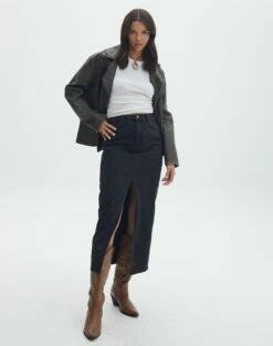 Pointelle Scoop Neck Knit Top -Glassons Store r roah denim maxi skirt washed black front sl118486rdnm 4