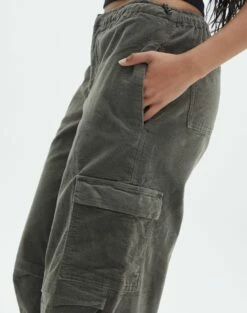 Mid Rise Cord Cargo Pant 35 Mid Rise Cord Cargo Pant -Glassons Store r saffie mid rise cargo pant cypress detail pw78180rcor