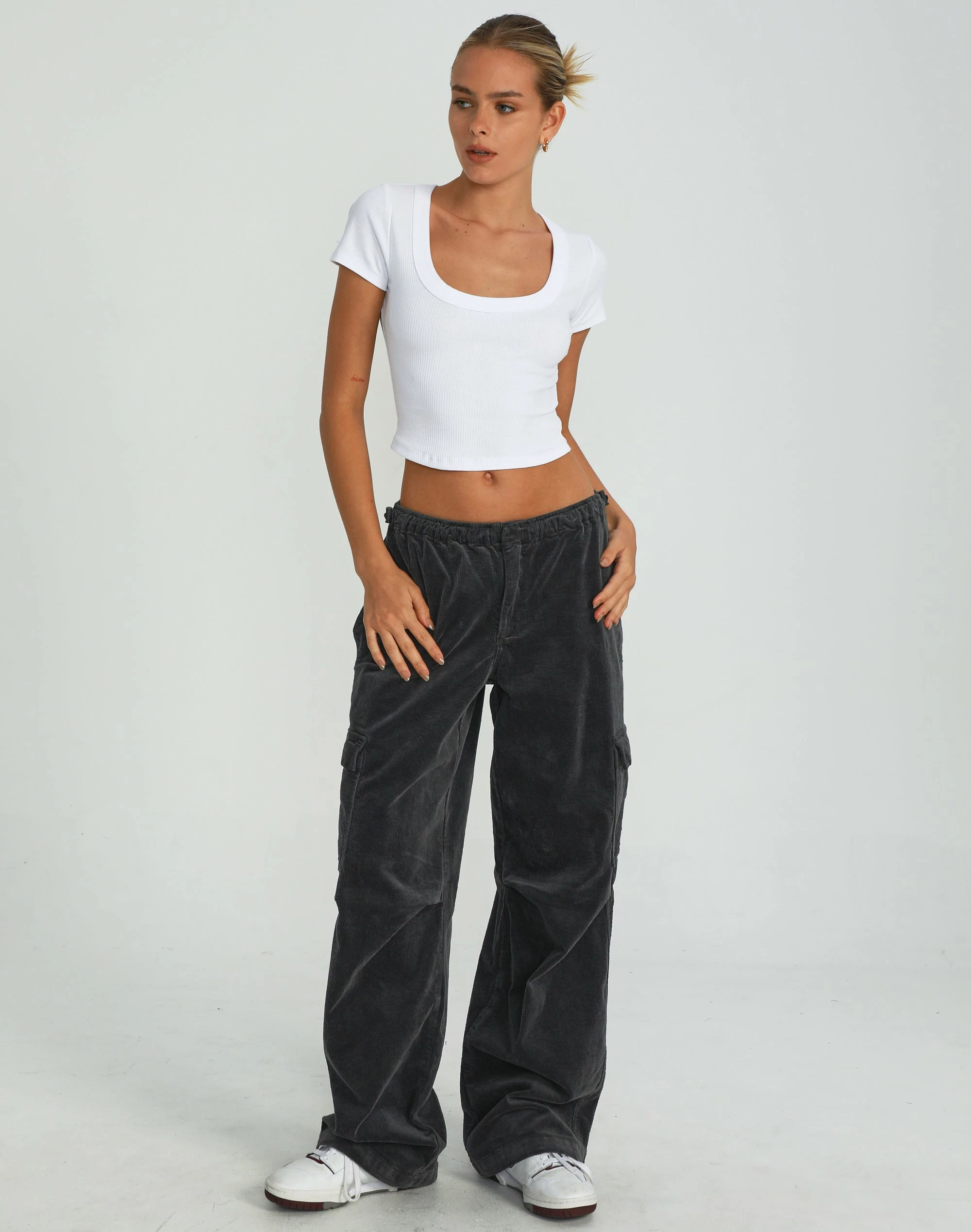 Mid Rise Cord Cargo Pant 9 Mid Rise Cord Cargo Pant - Image 7