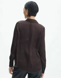 Satin Long Sleeve Shirt -Glassons Store r scotty satin button up shirt its soy cute back bl54783rsat