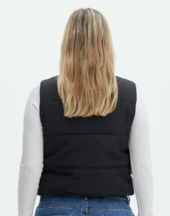 Cropped Puffer Vest -Glassons Store r sloan cropped puffer vest black back vs49501rcml