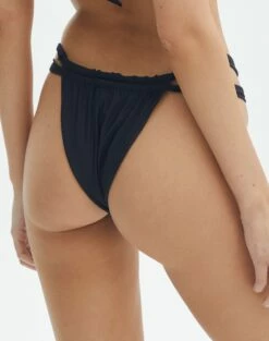Strappy Ruched Bikini Bottom -Glassons Store r sloanne split ruched bikini brief black back ga136181rpln