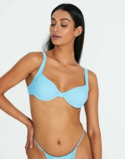 Side Tie Thong Bikini Bottom -Glassons Store r teagan tie back bikini top deja blue front ga110507rpln 1