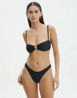 Knot Front Bandeau Bikini Top -Glassons Store r zimi high waist thong black front ga63412rpln
