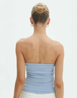 Strapless Ruched Knit Bandeau 24 Strapless Ruched Knit Bandeau -Glassons Store riley rouched side boobtube icecap back kv85755vn