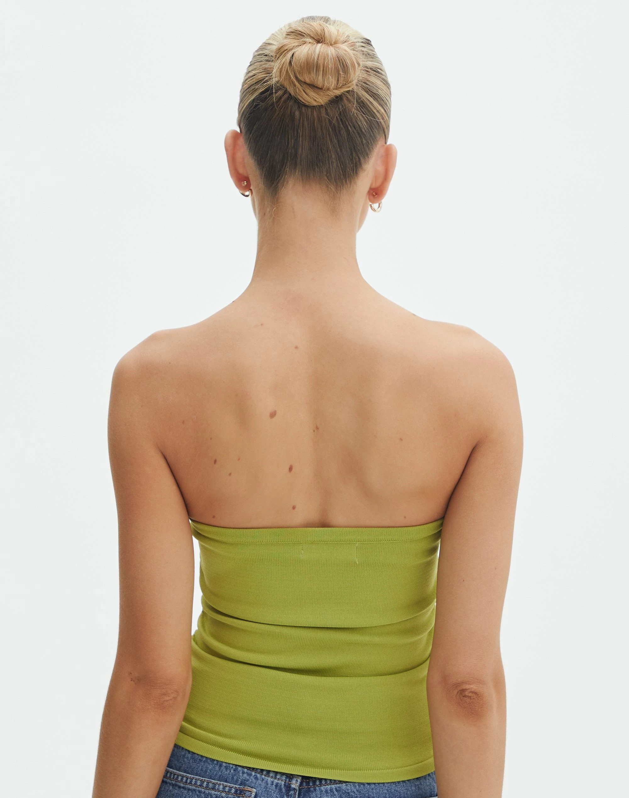 Strapless Ruched Knit Bandeau 10 Strapless Ruched Knit Bandeau - Image 8