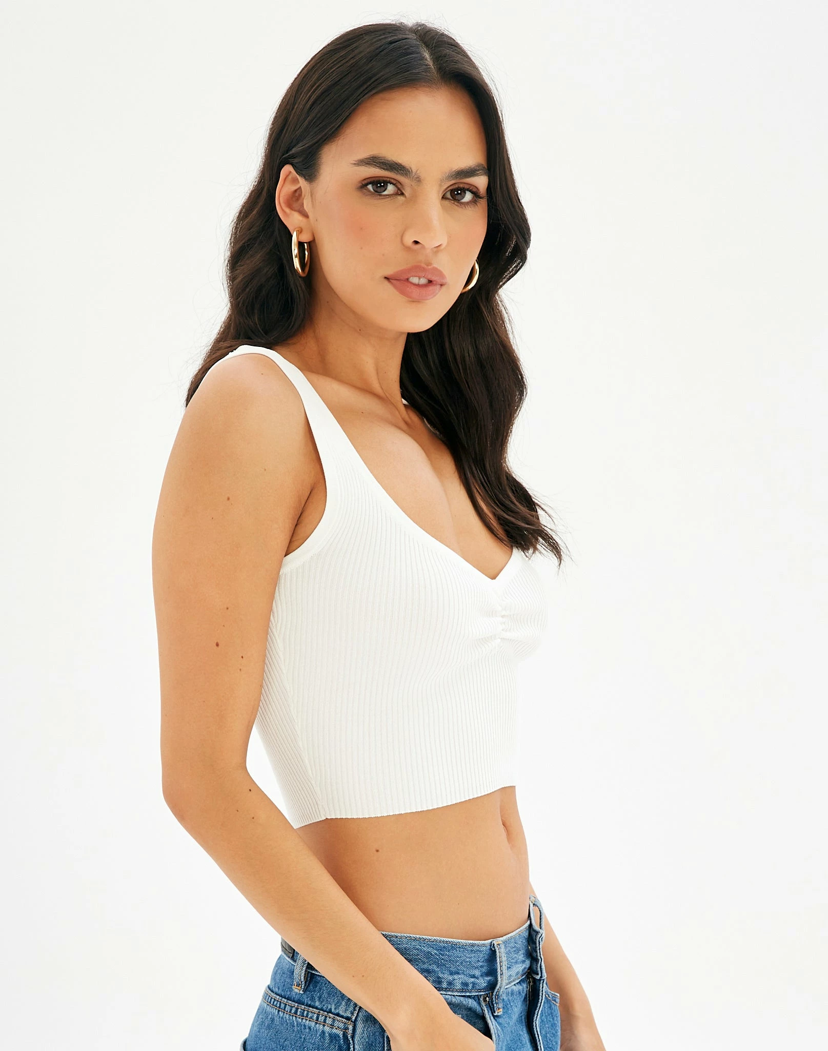 Sweetheart Ruched Cropped Tank 11 Sweetheart Ruched Cropped Tank - Image 9
